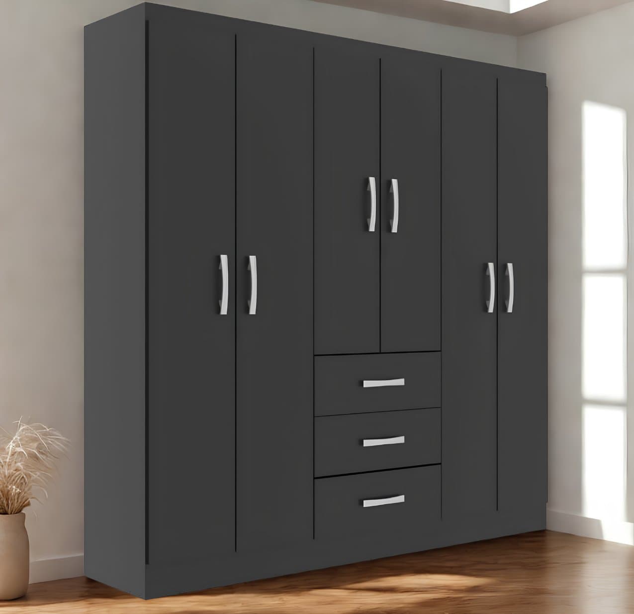 Guarda Roupa Sevilha 6 Portas - Evidência Móveis