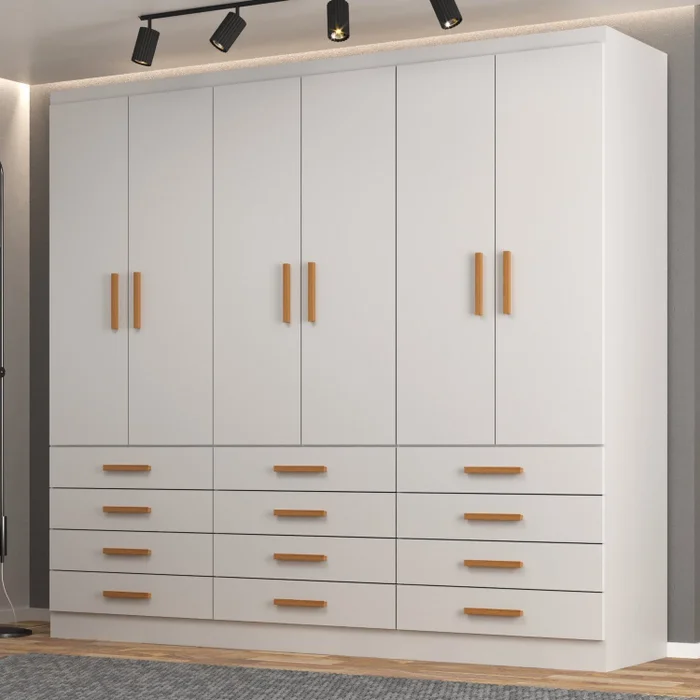 Guarda Roupa New Mônaco 6 Portas - Evidência Móveis