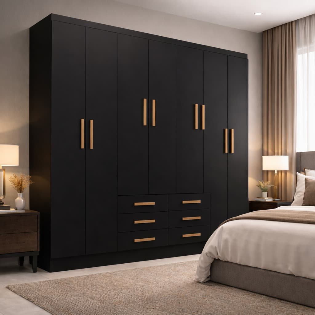 Guarda Roupa Paris 8 Portas - Evidência Móveis