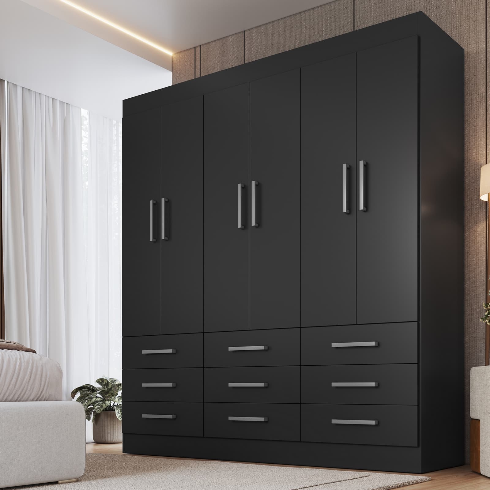 Guarda Roupa Milão 6 Portas – Móveis Cadorin